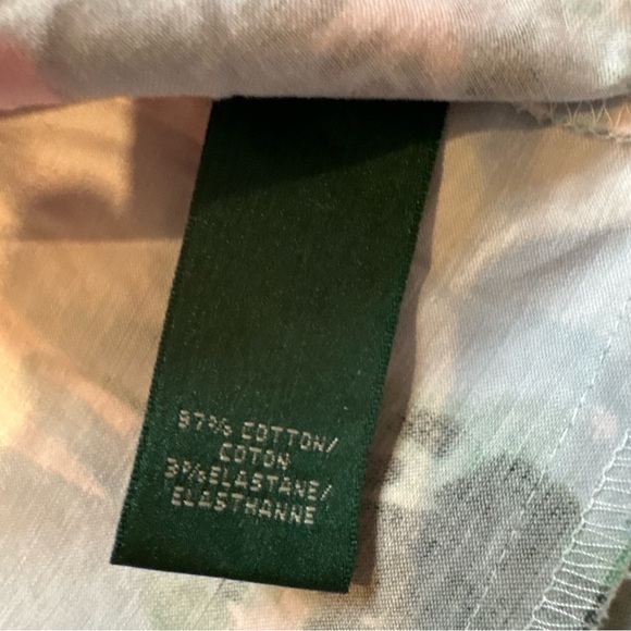 Lauren Ralph Lauren Fit & Flare Seamed V-Neck Floral Sleeveless Dress, Sz 8 - Picture 15 of 16